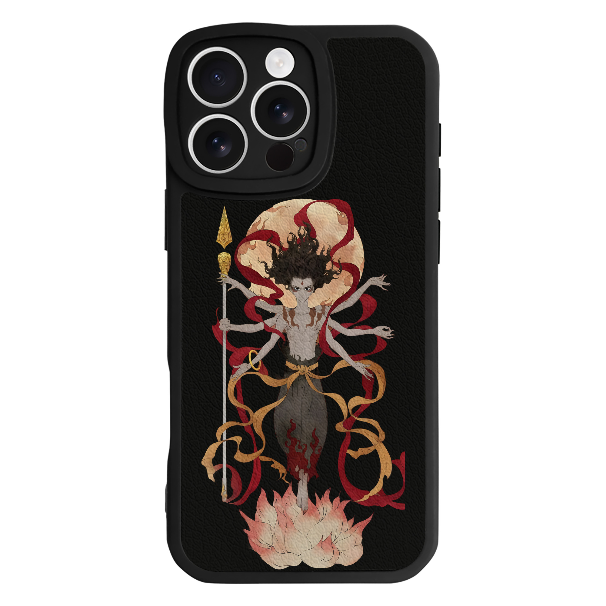 （画像用） Ne Zha 2 ナタ 魔童の大暴れ 【iPhone 16シリーズ対応】シリコンスマホケース（レザー調） 材質：シリコン